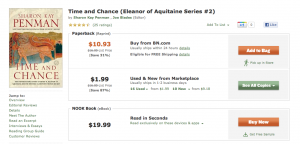 Barnes & Noble prices for paperback and digital version